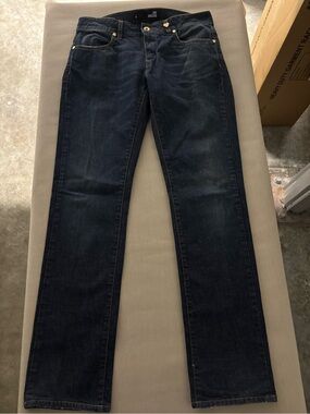 Love Moschino Dark Wash Skinny Jeans Heart Logo 30